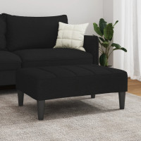 Produktbild för Fotpall svart 77x55x31 cm tyg