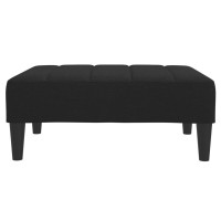 Produktbild för Fotpall svart 77x55x31 cm tyg