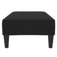 Produktbild för Fotpall svart 77x55x31 cm tyg