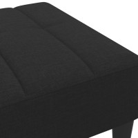 Produktbild för Fotpall svart 77x55x31 cm tyg