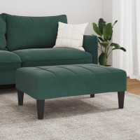 Produktbild för Fotpall mörkgrön 77x55x31 cm sammet