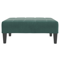 Produktbild för Fotpall mörkgrön 77x55x31 cm sammet