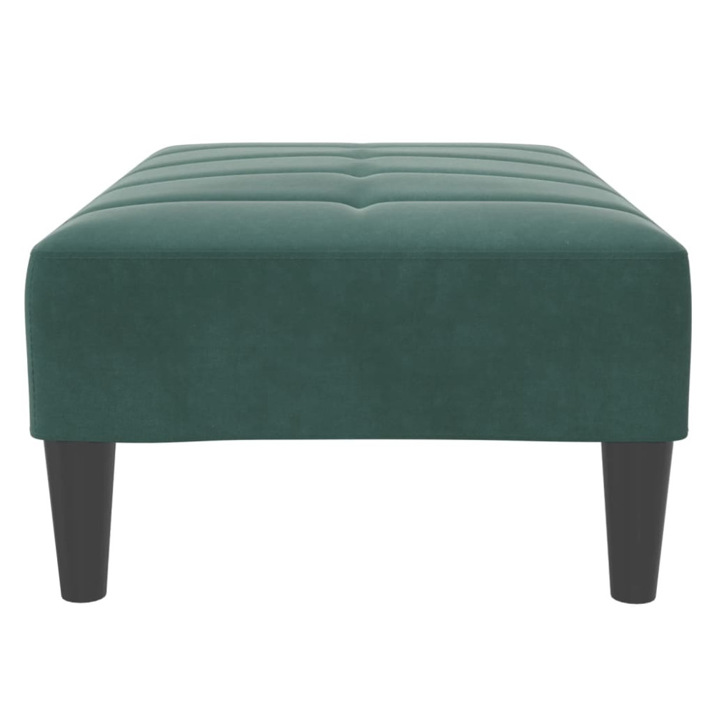 Produktbild för Fotpall mörkgrön 77x55x31 cm sammet