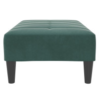 Produktbild för Fotpall mörkgrön 77x55x31 cm sammet