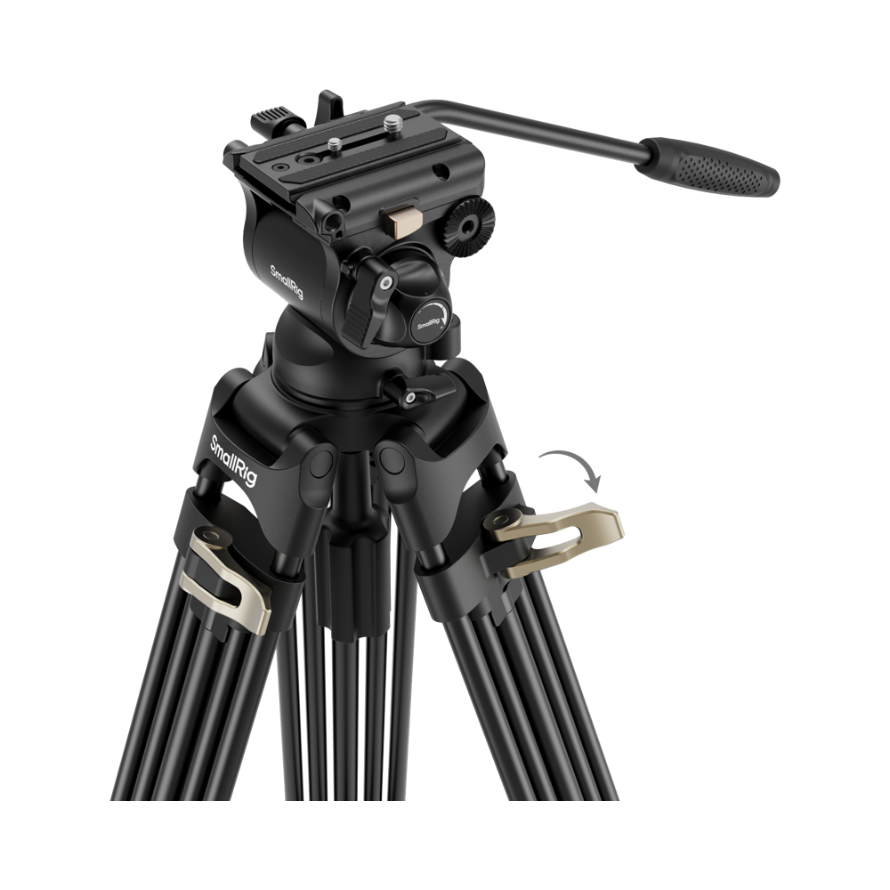 Produktbild för SmallRig 4686 Heavy-Duty Fluid Head Video Tripod Kit AD-01S