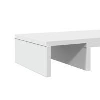 Produktbild för Skärmställ justerbart 80x24x10,5 cm konstruerat trä vit