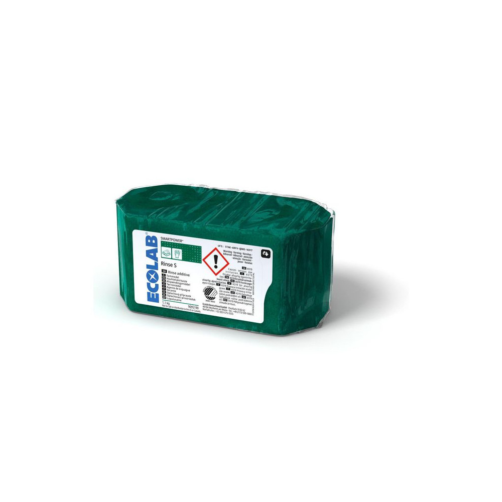 Produktbild för Torkmedel ECOLAB Apex Rinse 1,1kg 2/fp