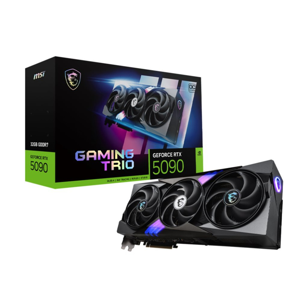 Produktbild för MSI GeForce RTX 5090 32G GAMING TRIO OC - grafikkort - GeForce RTX 5090 - 32 GB