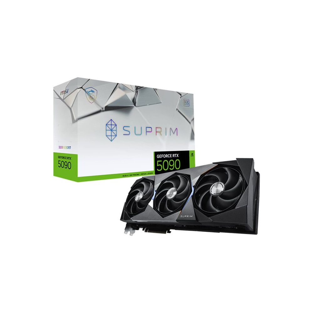 Produktbild för MSI GeForce RTX 5090 32G SUPRIM SOC - grafikkort - GeForce RTX 5090 - 32 GB