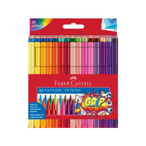 FABER-CASTELL Fiberpenna FABER neon och pastell 30/fp