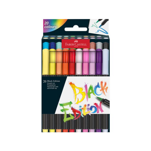 FABER-CASTELL Fiberpenna Black Edition 20/fp