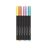 Produktbild för Fiberpenna Black Edition pastel 6/fp