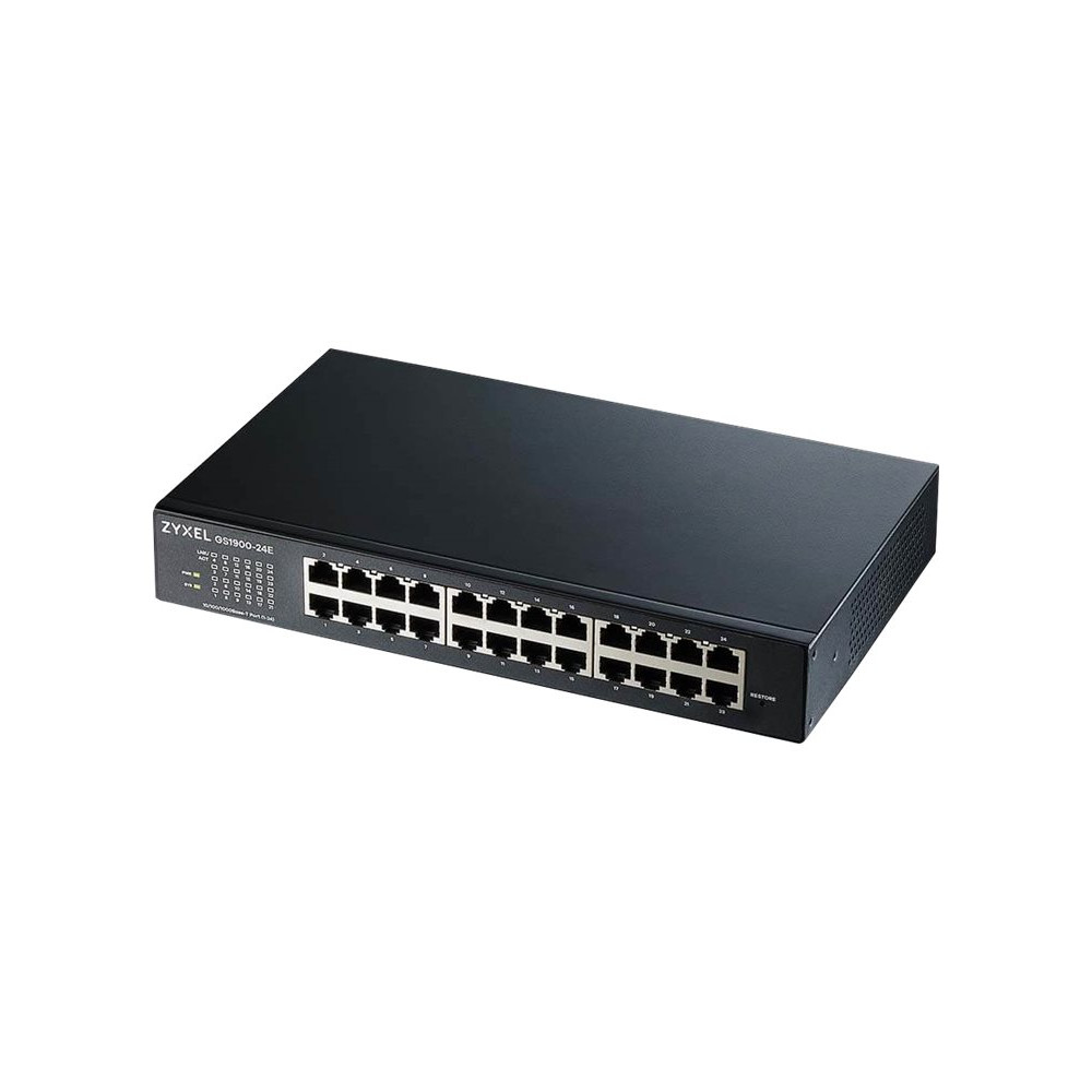 Produktbild för Zyxel GS1900 Series GS1900-24E - switch - 24 portar - smart - rackmonterbar