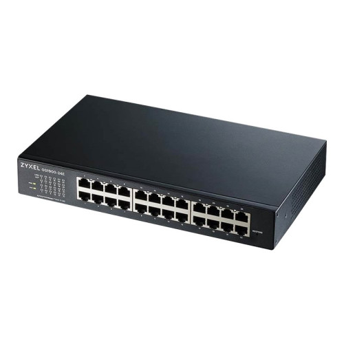 ZyXEL Communications Zyxel GS1900 Series GS1900-24E - switch - 24 portar - smart - rackmonterbar