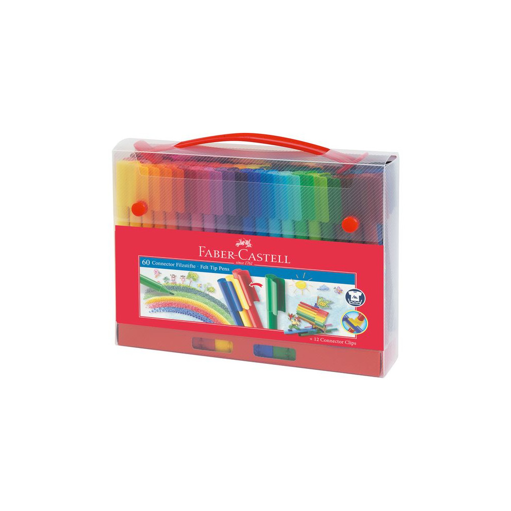 Produktbild för Fiberpenna FABER CASTELL Connector 60/fp