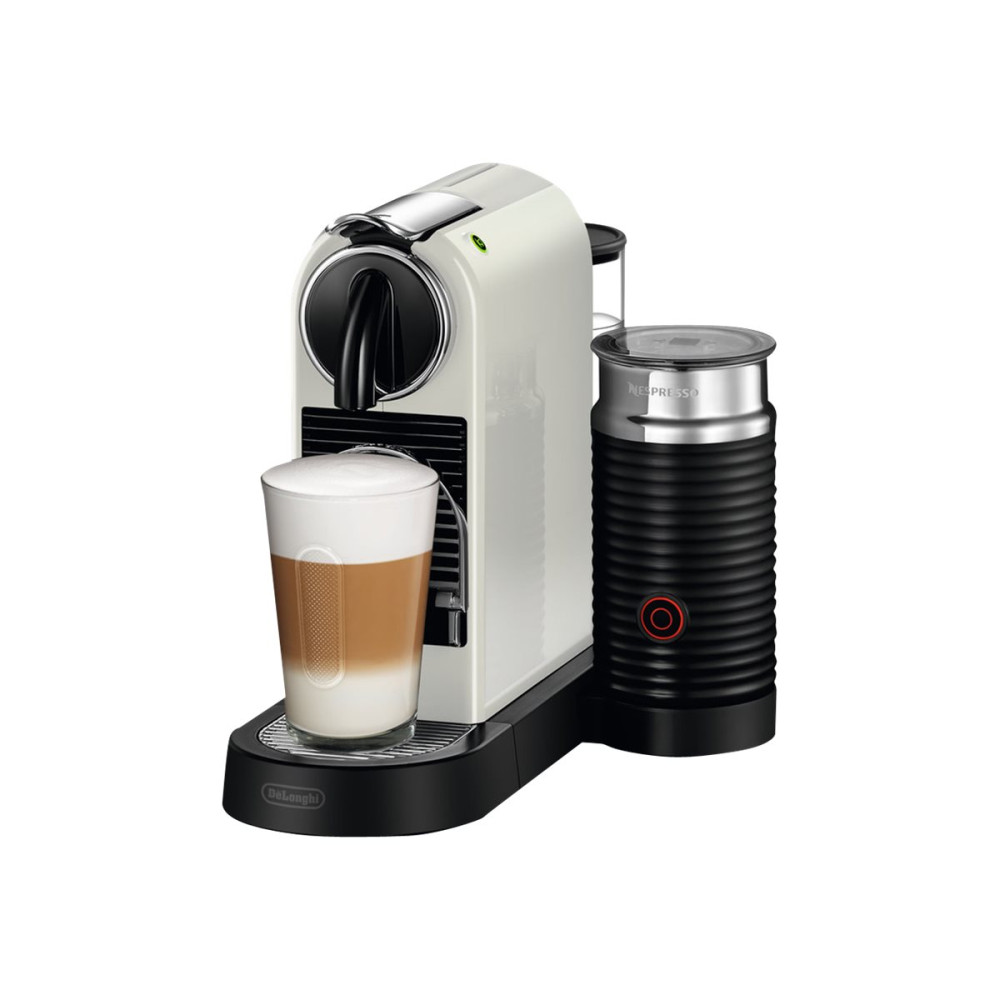 Produktbild för De'Longhi Nespresso CitiZ EN 267.WAE - kaffemaskin med mjölkskummare - 19 bar - vit