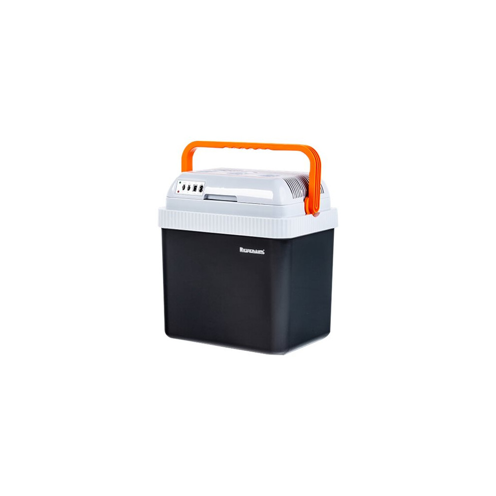 Produktbild för Ravanson CS-24S Super - bärbart kylskåp - grafit/vit/orange