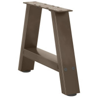 Produktbild för Soffbordsben A-formade 2 st 30x(30-31) cm stål