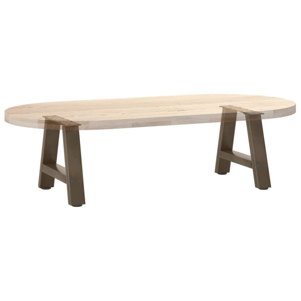 Produktbild för Soffbordsben A-formade 2 st 30x(30-31) cm stål