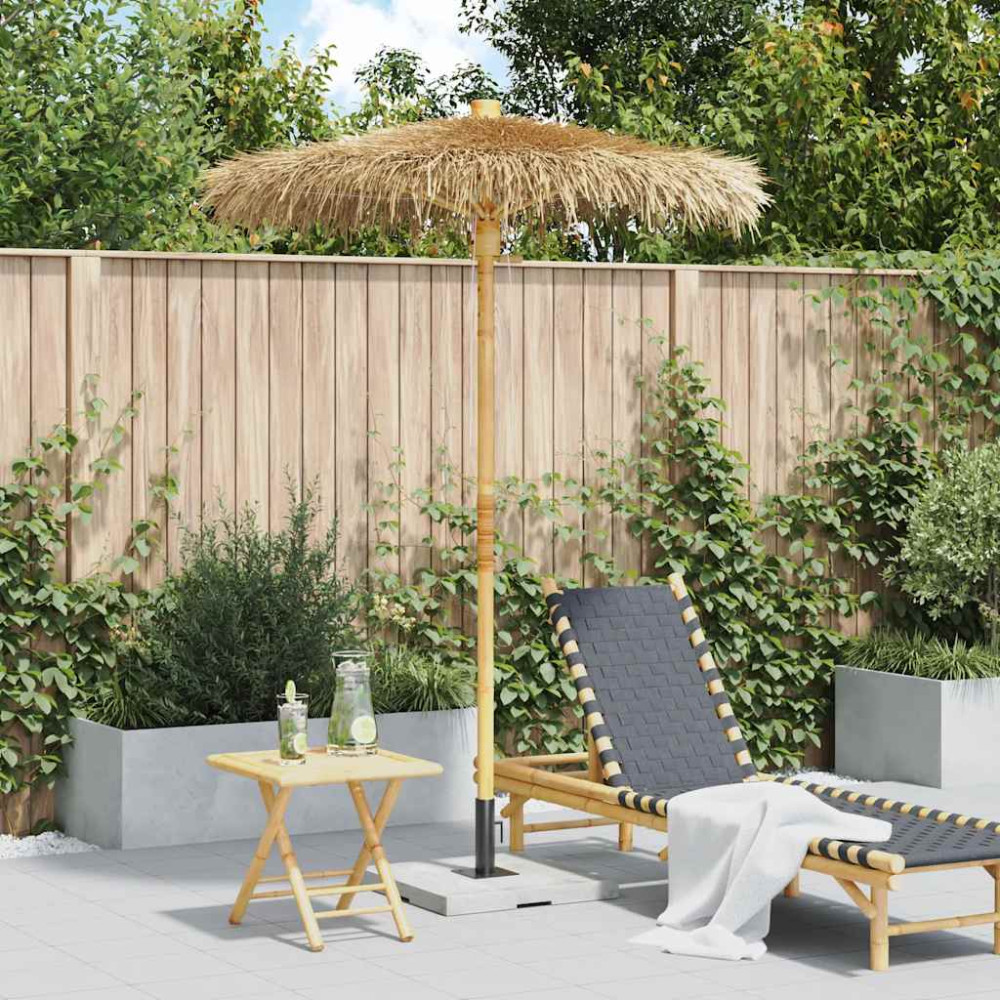 Produktbild för Tiki paraply med bananblad 150 cm bambu