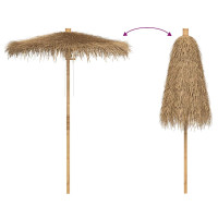 Produktbild för Tiki paraply med bananblad 150 cm bambu