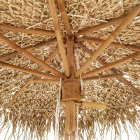 Produktbild för Tiki paraply med bananblad 150 cm bambu