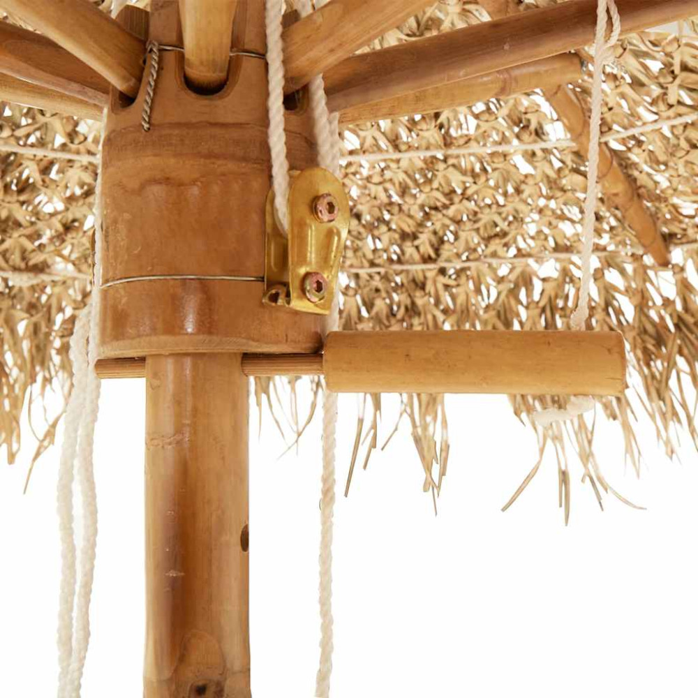Produktbild för Tiki paraply med bananblad 150 cm bambu