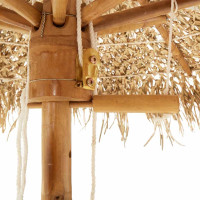 Produktbild för Tiki paraply med bananblad 150 cm bambu