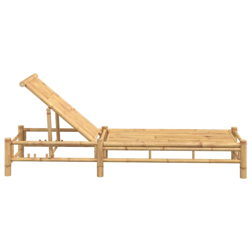 Produktbild för Solsäng 55x199x30 cm bambu