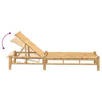 Produktbild för Solsäng 55x199x30 cm bambu