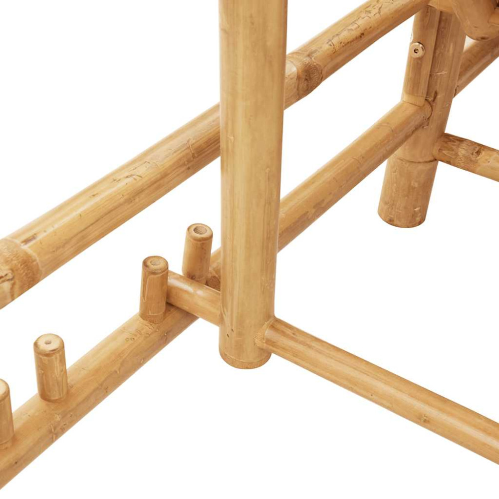 Produktbild för Solsäng med dynor 55x199x30 cm bambu