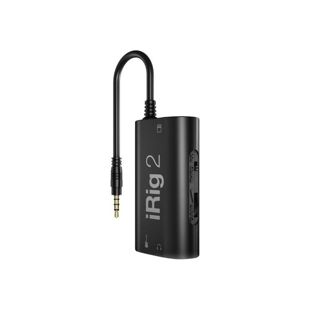 Produktbild för IK Multimedia iRig 2 - gränssnittsadapter för musikinstrument för mobiltelefon, digitalspelare, surfplatta