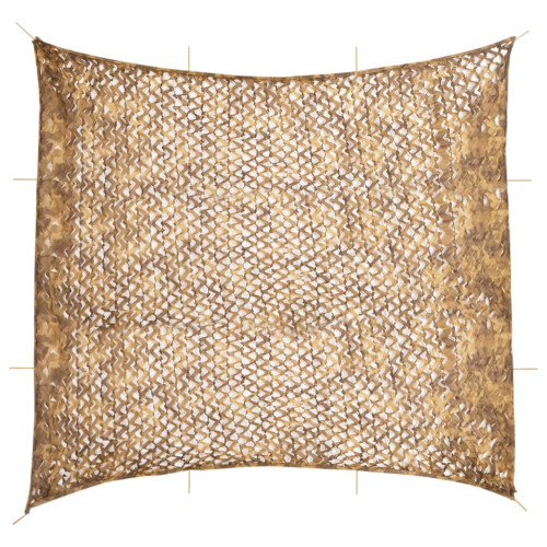 vidaXL Camouflagenät med förvaringsväska 614x581 cm sand