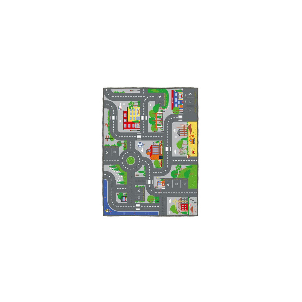 Produktbild för Lekmatta bilar stor 180x130 cm
