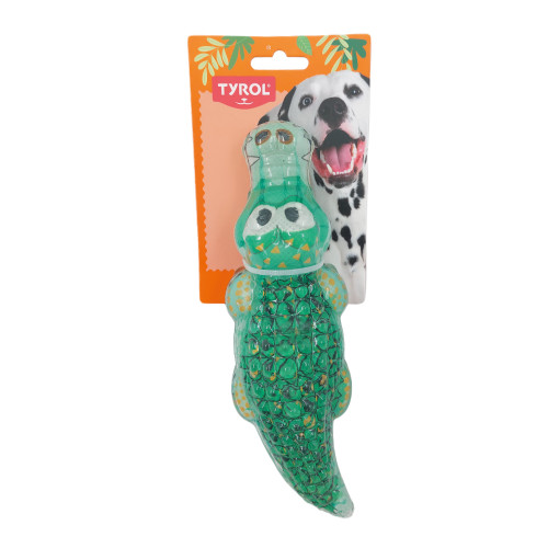 Tyrol Hundleksak Glossy Crocodile Tyrol 22x7x5 cm