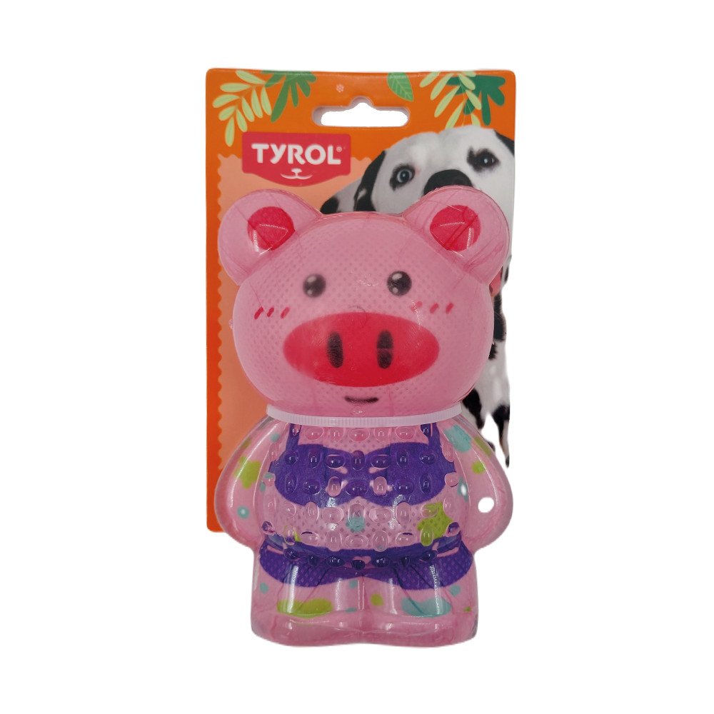 Produktbild för Hundleksak Glossy Pig Tyrol 13x8,5x5 cm