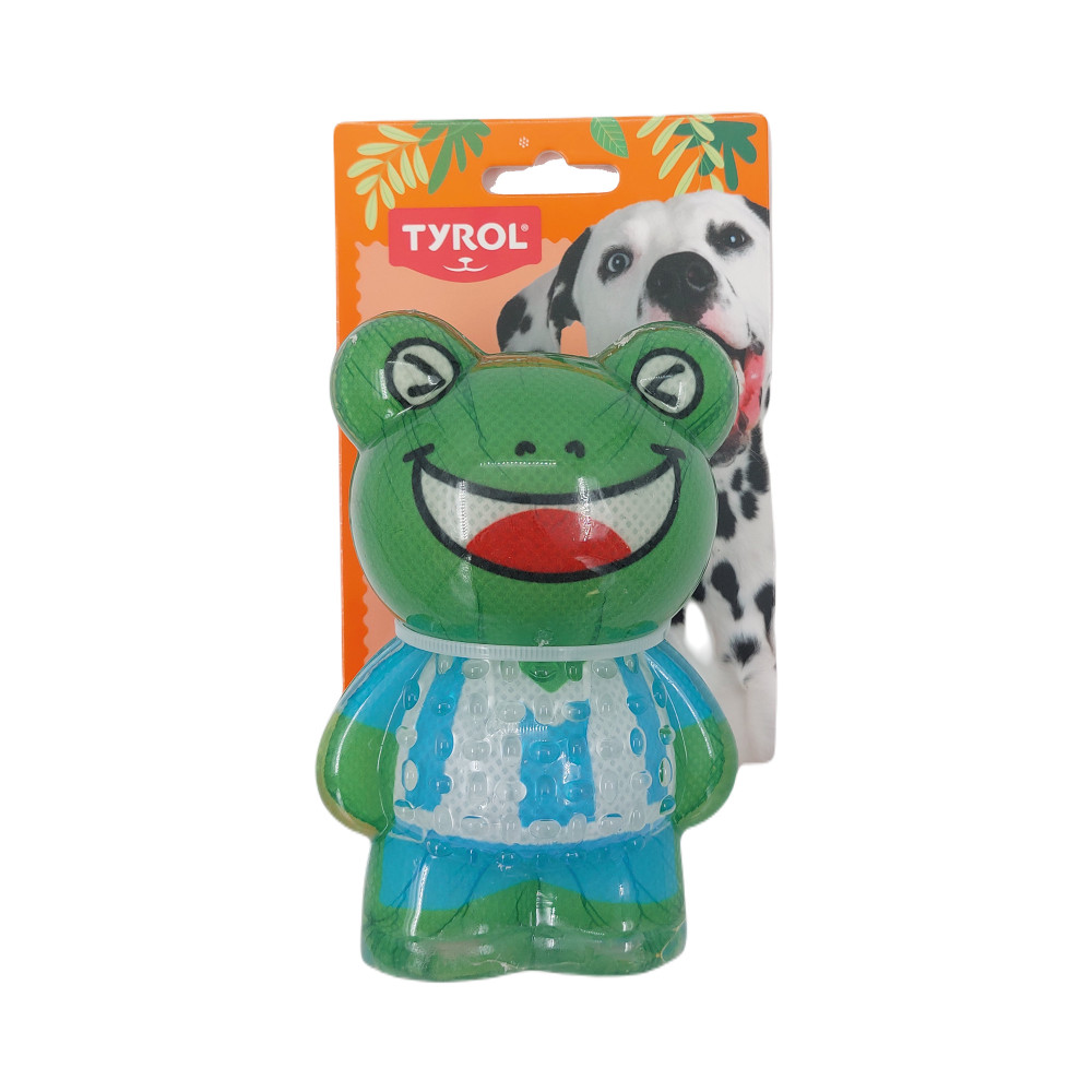 Produktbild för Hundleksak Glossy Frog Tyrol 13x8,5x5 cm