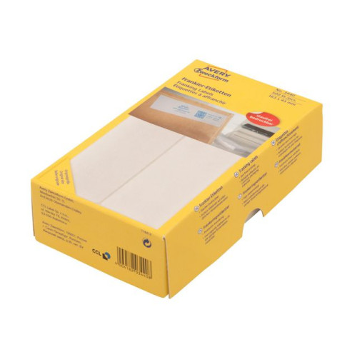 AVERY Etikett AVERY frankering 163x43mm 500/fp