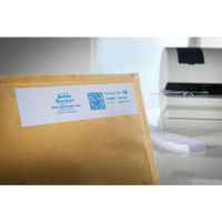 Produktbild för Etikett AVERY frankering 163x43mm 500/fp