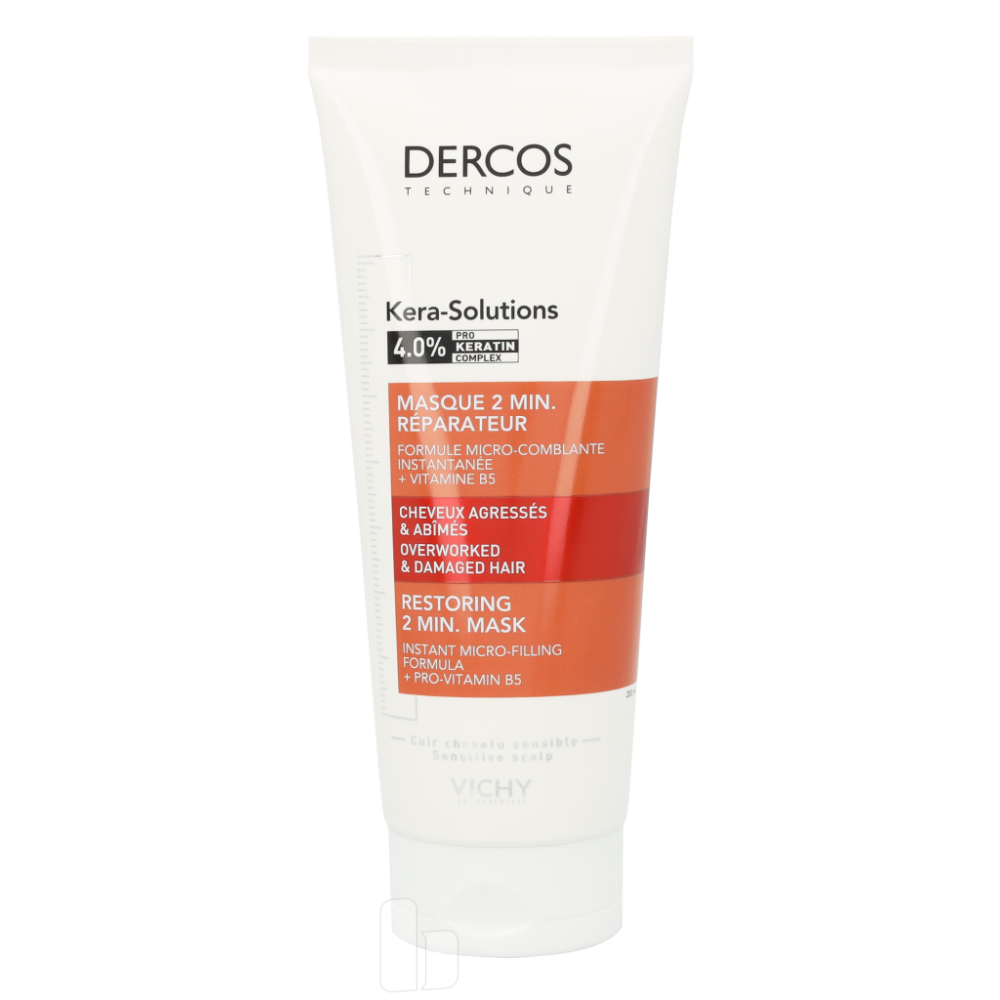 Produktbild för Vichy Dercos Kera-Solutions Restoring 2 Min. Mask 200 ml Dam