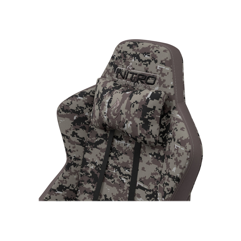 Produktbild för Nitro Concepts S300 - stol - nylon, tyg, stål, kallt skum - urban camo