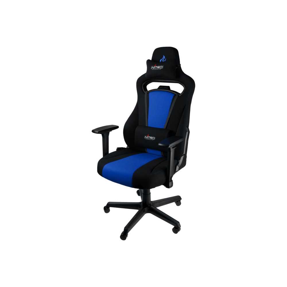 Produktbild för Nitro Concepts E250 - stol - stål, mikrofiber - svart, blå
