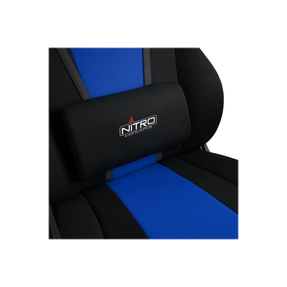 Produktbild för Nitro Concepts E250 - stol - stål, mikrofiber - svart, blå