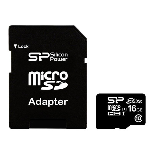 Silicon Power SILICON POWER Elite - flash-minneskort - 16 GB - microSDHC UHS-I