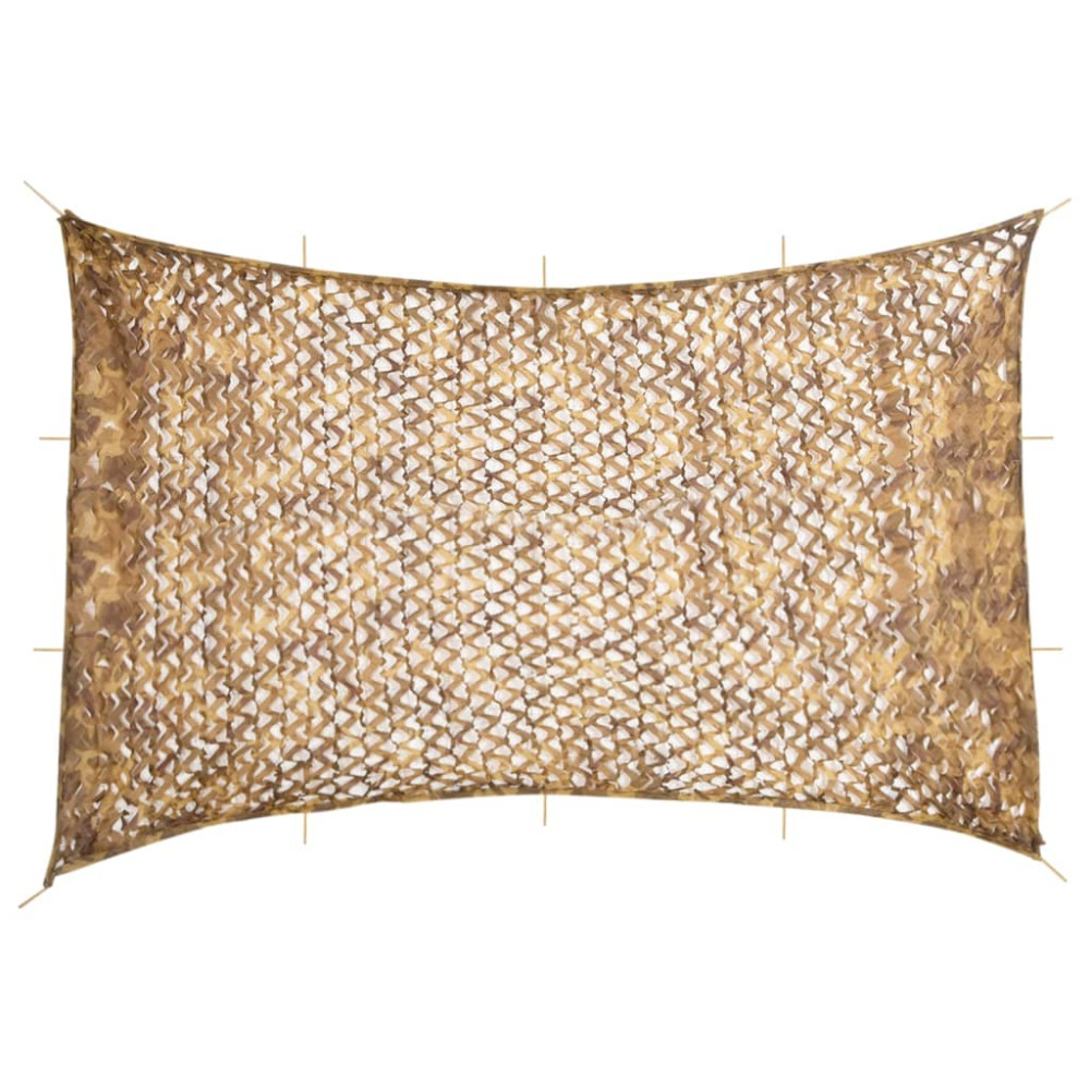 Produktbild för Camouflagenät med förvaringsväska 833x609 cm sand