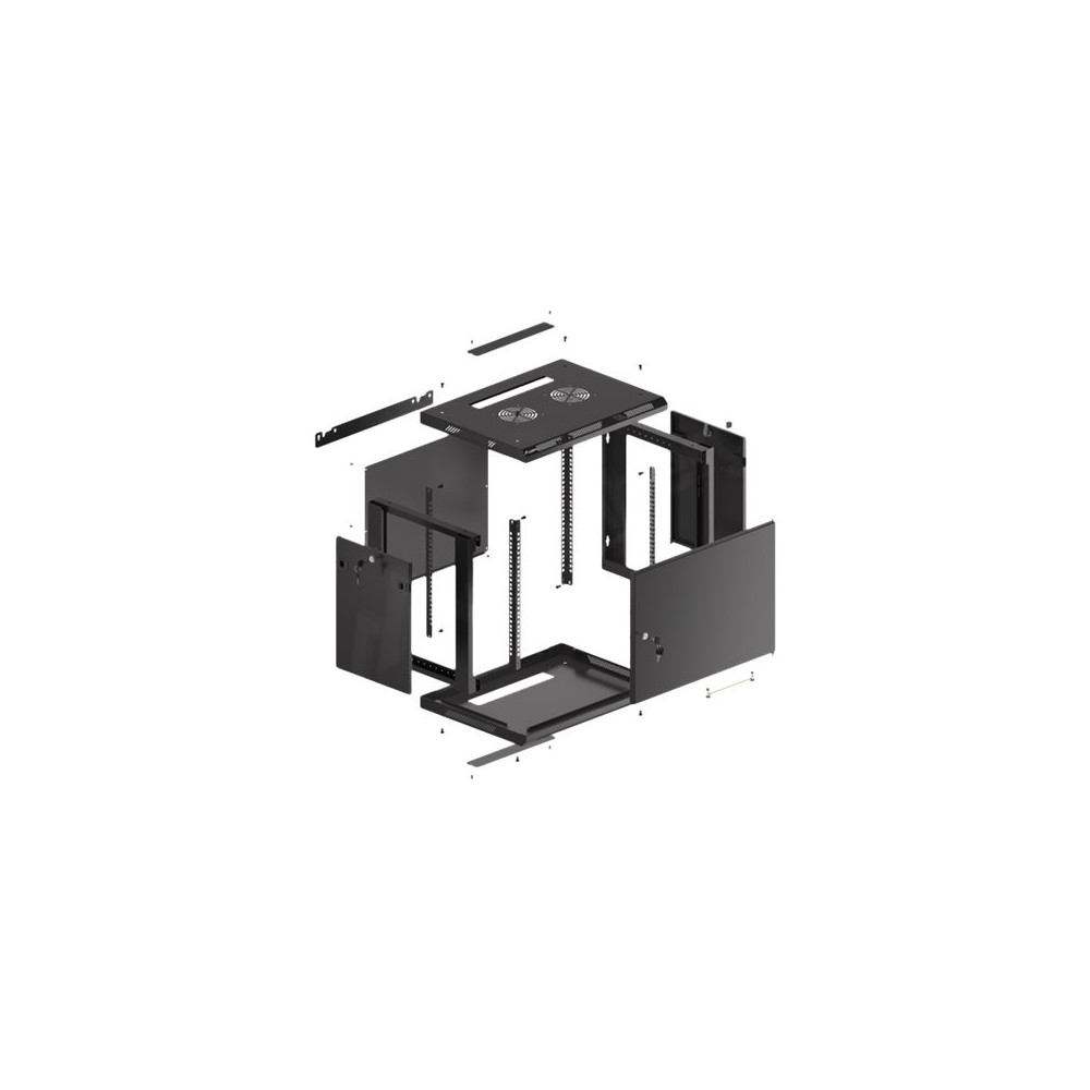Produktbild för Lanberg WF01 64/66 V2 Series - rack - 9U