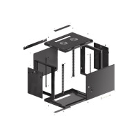 Produktbild för Lanberg WF01 64/66 V2 Series - rack - 9U