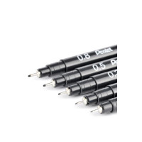 Produktbild för Fineliner PENTEL Pointliner 0,1mm svart