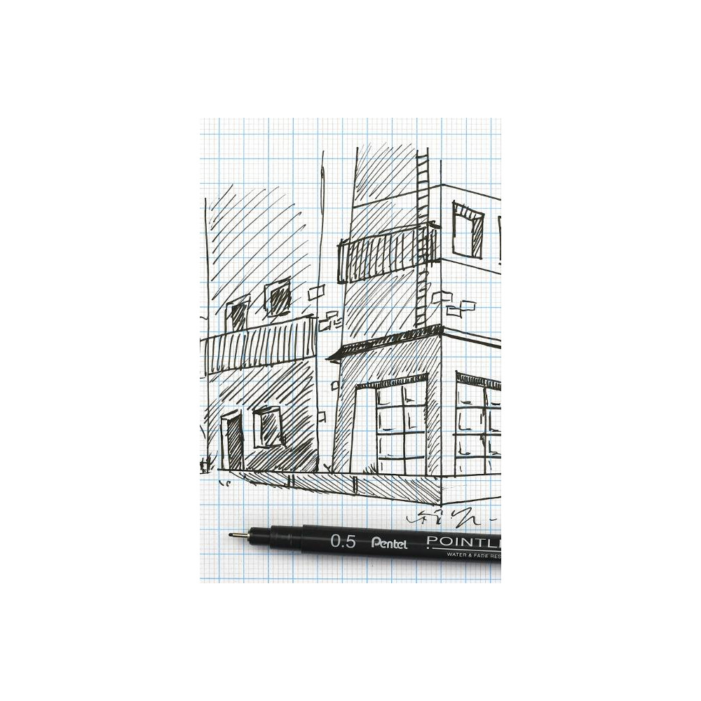 Produktbild för Fineliner PENTEL Pointliner 0,3mm svart
