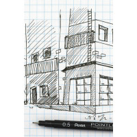 Produktbild för Fineliner PENTEL Pointliner 0,3mm svart